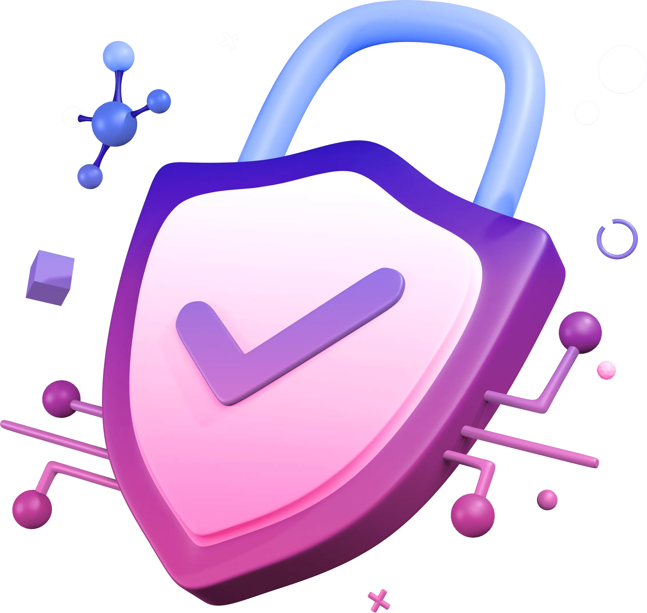 Illustration representing data privacy and security